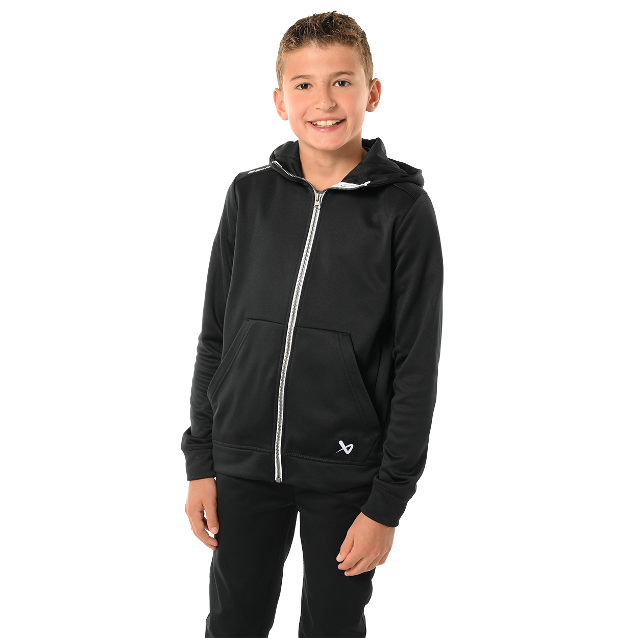 bauer-team-fleece-zip-hoodie-youth image 2