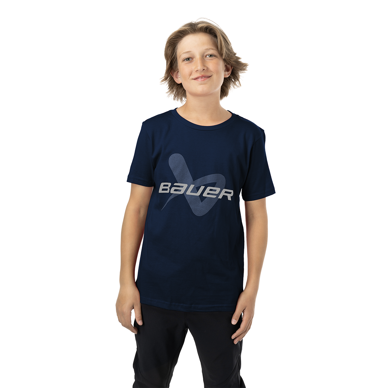 bauer-core-lockup-tee-youth-kurzarm-t-shirt-kinder image 2
