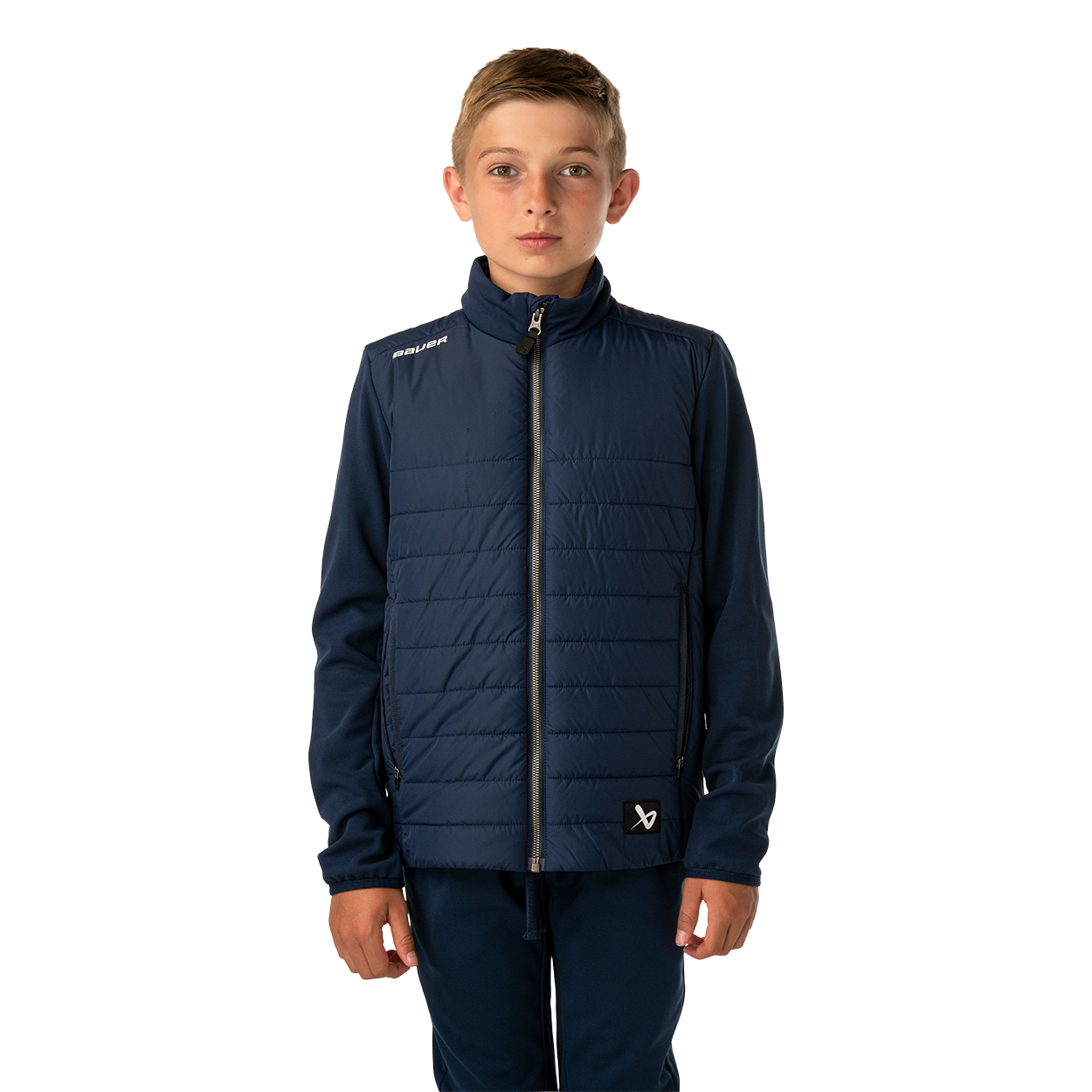 bauer-team-hybrid-jacke-youth-steppjacke-f-r-kinder image 1