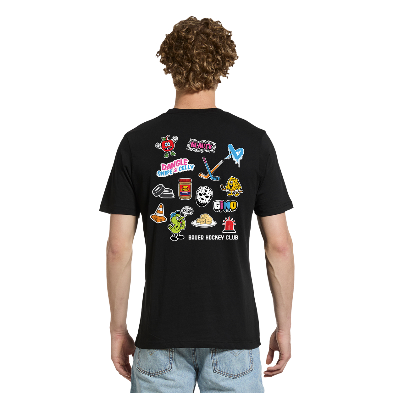 bauer-sticker-tee-senior-t-shirt-hockey-freizeitshirt image 2