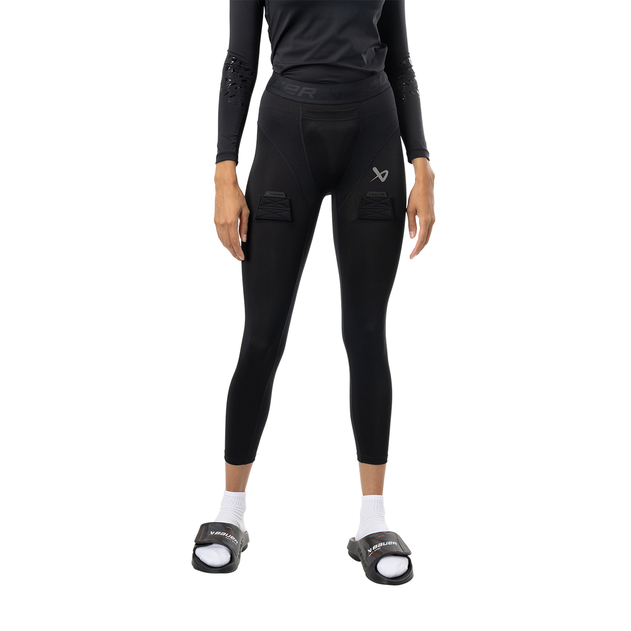 bauer-pro-jill-pant-damen-baselayer-hose-kompression image 1