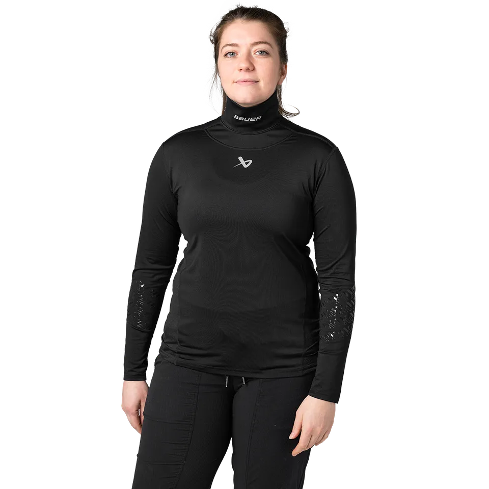 bauer-damen-langarm-neck-protect-unterziehshirt-schnittfest image 1