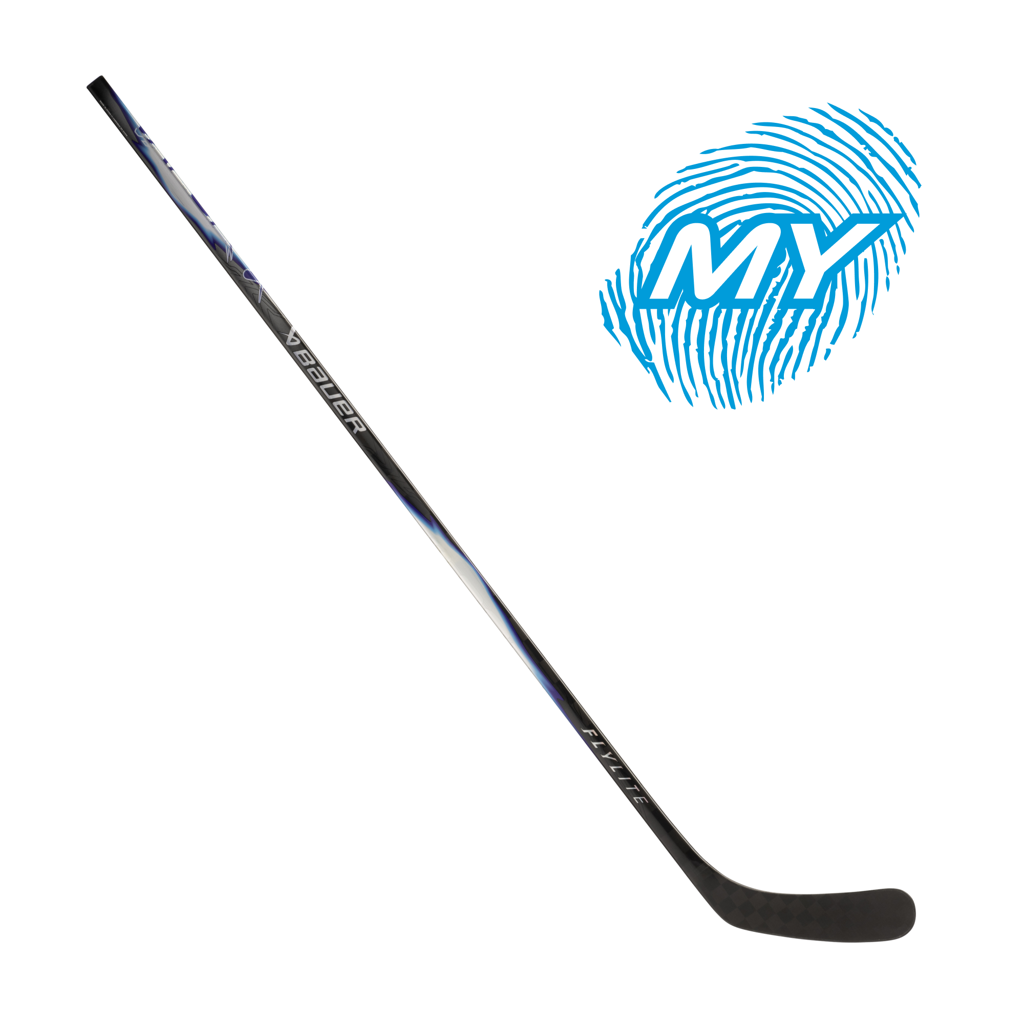 bauer-vapor-flylite-intermediate-eishockeyschl-ger-55-flex-58-lila-custom image 1