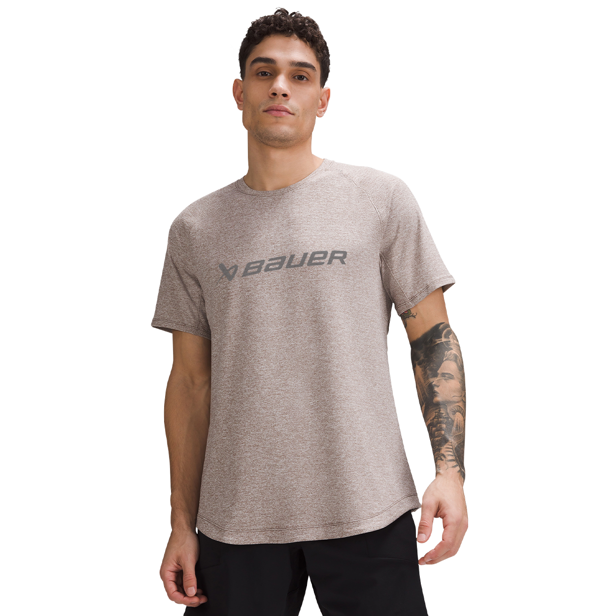 bauer-x-lululemon-license-to-train-kurzarm-trainingsshirt image 1