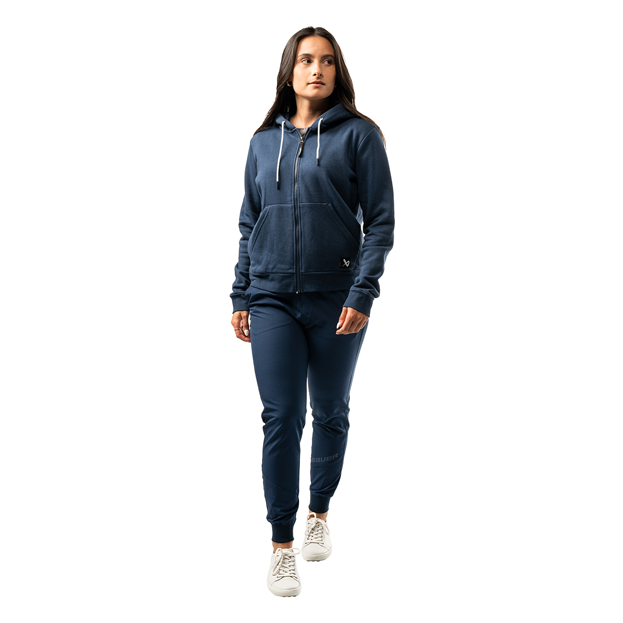 bauer-team-damen-kapuzen-hoodie-full-zip-schwarz image 6