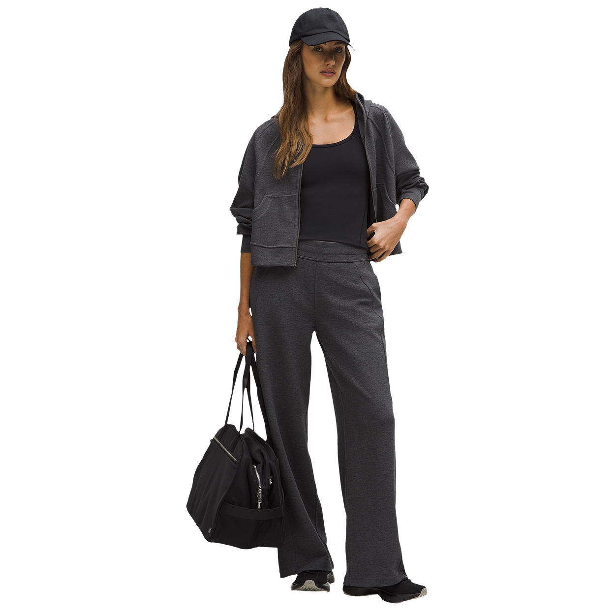 bauer-x-lululemon-scuba-oversized-full-zip-hoodie-waffle-damen image 3